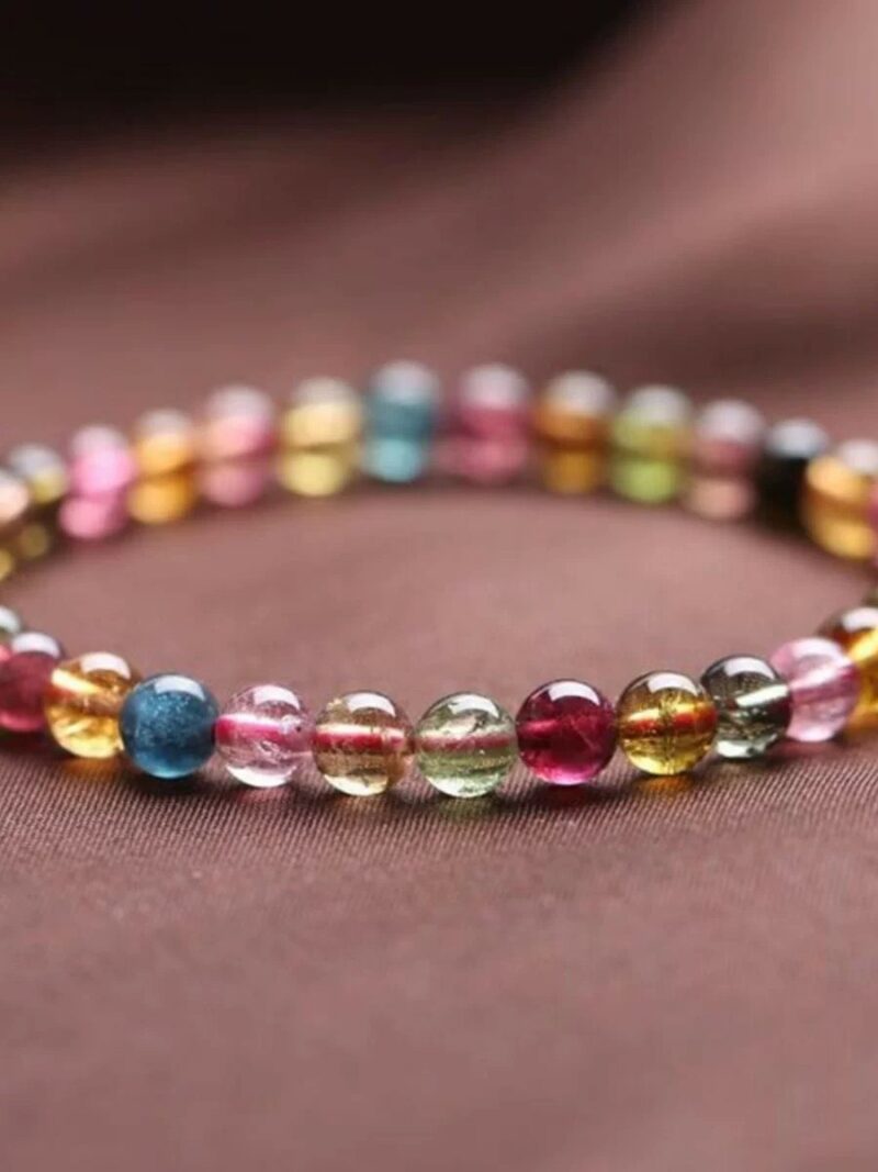 old-mine multicolor tourmaline bracelet (4.2mm) B-033-98