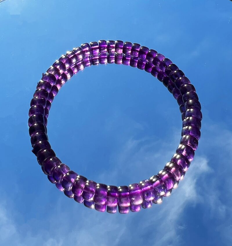 Amethyst Bead Bracelet (F-1A)